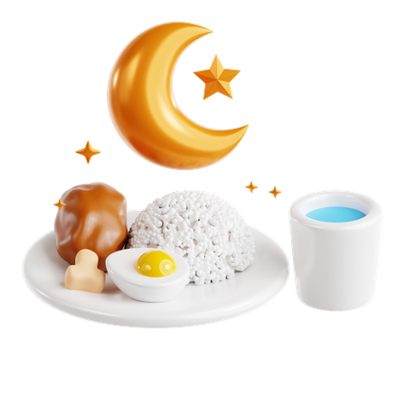Suhoor Meal  3D Icon