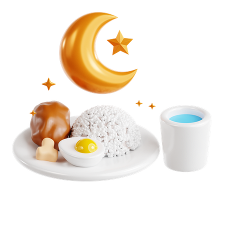 Suhoor Meal  3D Icon