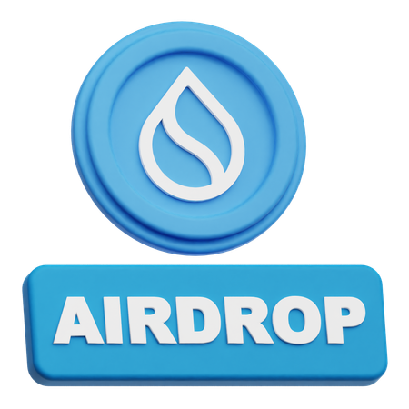 Sui Airdrop  3D Icon