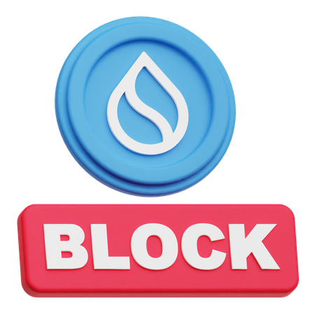 Sui Block  3D Icon