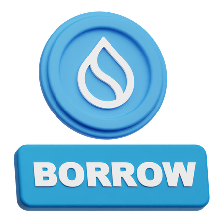Sui Borrow  3D Icon