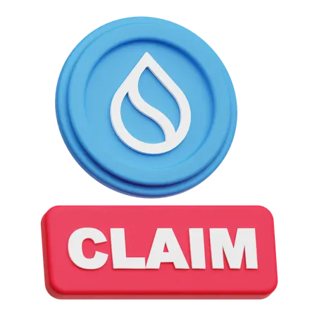 Sui Claim  3D Icon