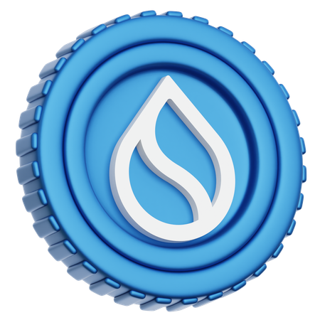 SUI Coin  3D Icon
