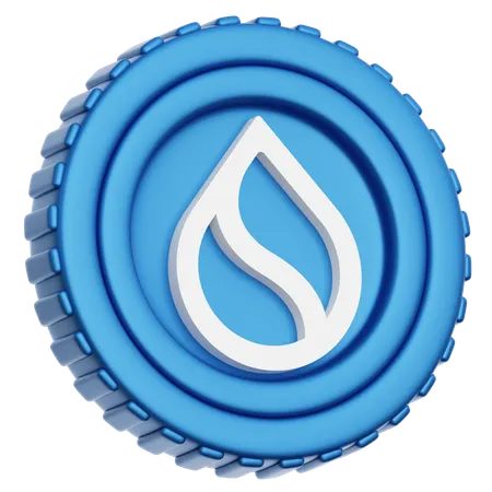 SUI Coin  3D Icon