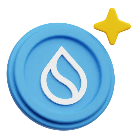 SUI Coin  3D Icon