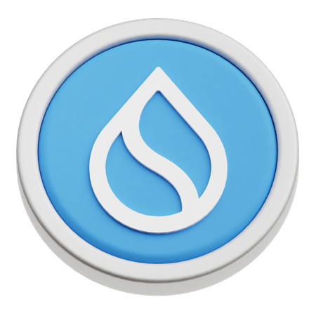 SUI Coin  3D Icon