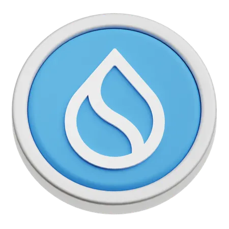 SUI Coin  3D Icon