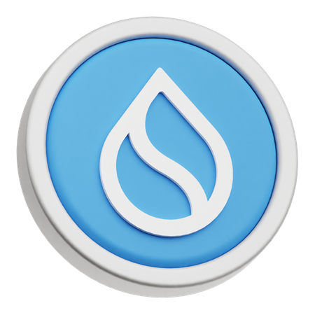 SUI Coin  3D Icon