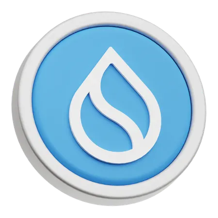 SUI Coin  3D Icon