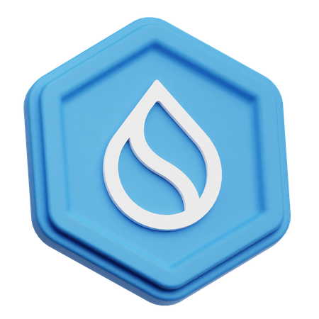 SUI Coin  3D Icon