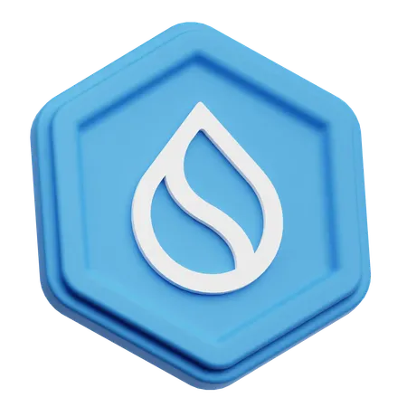 SUI Coin  3D Icon