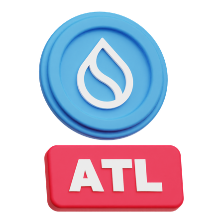 SUI Coin  ATL  3D Icon