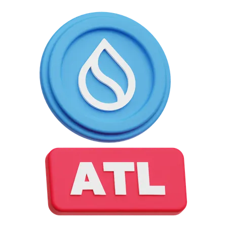 SUI Coin  ATL  3D Icon