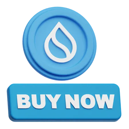 SUI Coin  buy now  3D Icon