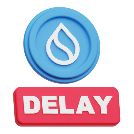 SUI Coin delay  3D Icon