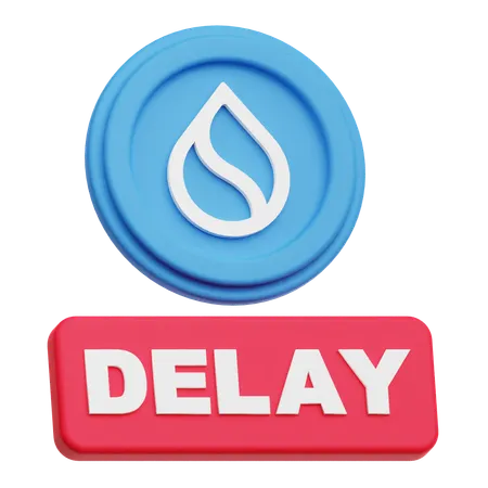 SUI Coin delay  3D Icon
