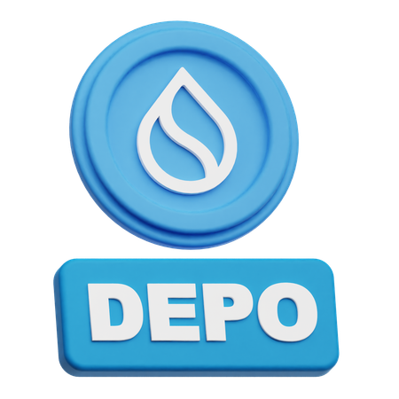 SUI Coin  depo  3D Icon