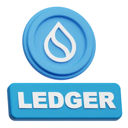 SUI Coin  ledger  3D Icon