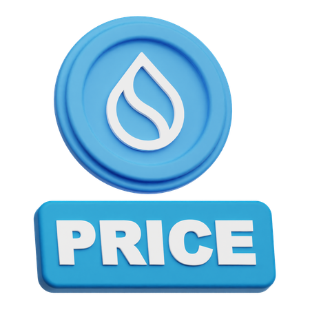 SUI Coin price  3D Icon