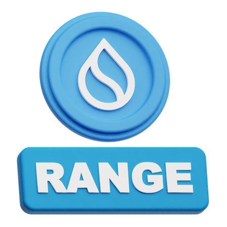 SUI Coin  range  3D Icon