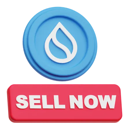 SUI Coin  sell now  3D Icon