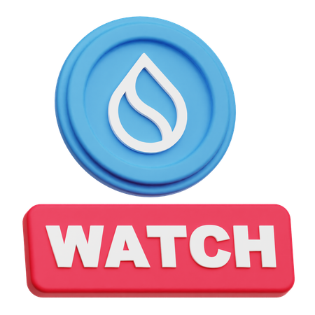 SUI Coin  watch  3D Icon