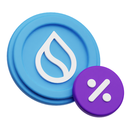 Sui Discount  3D Icon