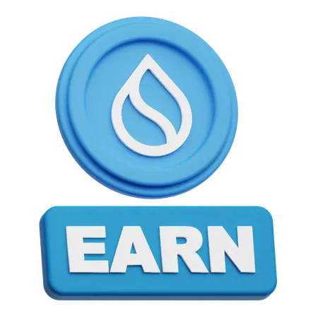 Sui Earn  3D Icon