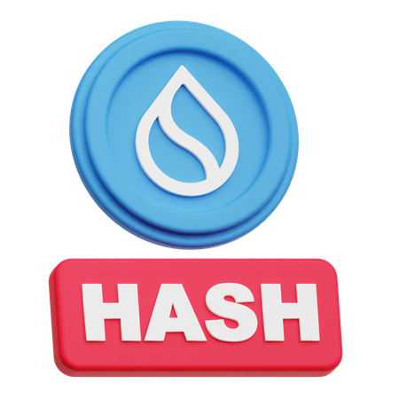 Sui Hash  3D Icon