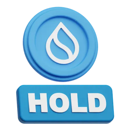 Sui Hold  3D Icon