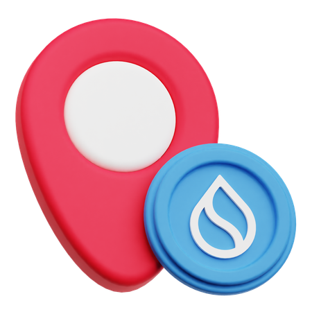 Sui Location  3D Icon