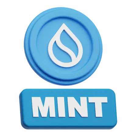 Sui Mint  3D Icon