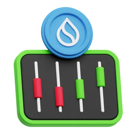 Sui Trading  3D Icon