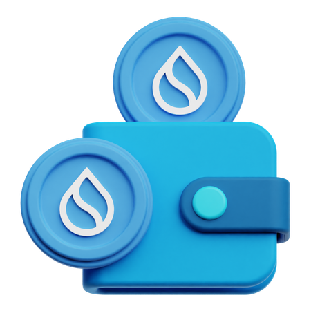 Sui Wallet  3D Icon