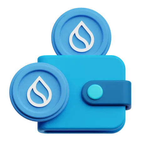 Sui Wallet  3D Icon