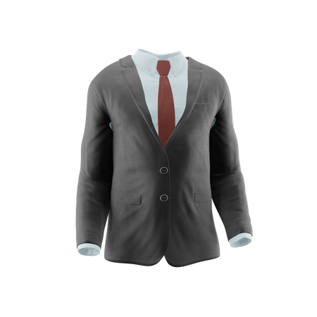 Suit And Tie  3D Icon