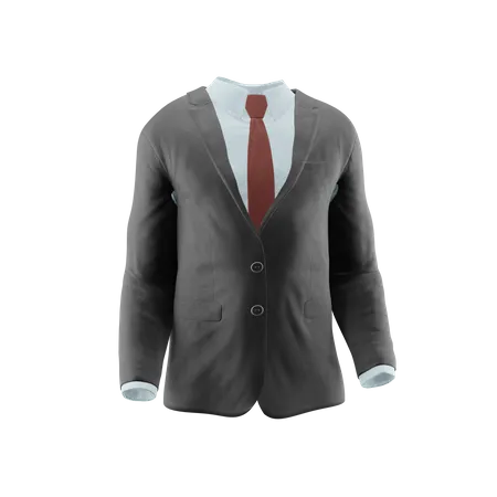 Suit And Tie  3D Icon