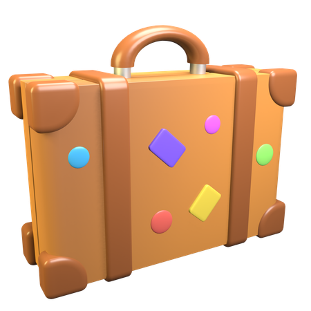 Suit Case  3D Icon