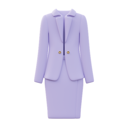Suit Skirt Women  3D Icon