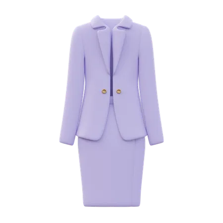 Suit Skirt Women  3D Icon