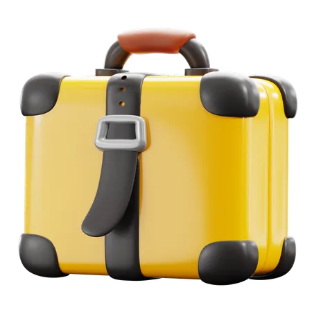 Travel Suitcase Bag 3D Icon