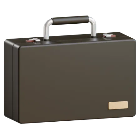 3 D Suitcase Illustration With Transparent Background 3D Icon