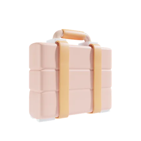 Suitcase For Travel 3 D Illustration 3D Icon