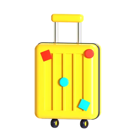 Suitcase 3 D Illustration Good For Holiday And Travel Design 3D Icon