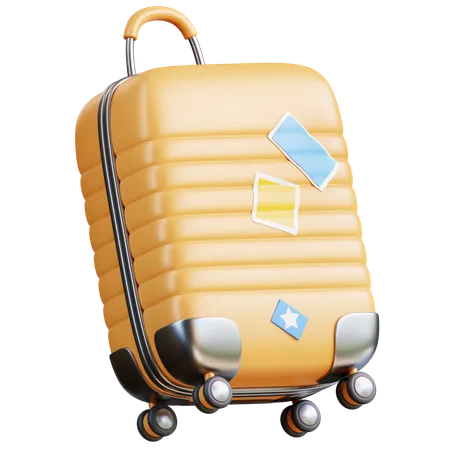 3 D Illustration Suitcase 3D Icon