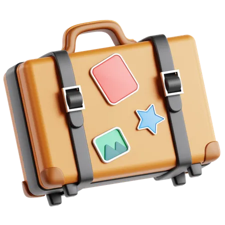 Suitcase 3 D Icon 3D Icon