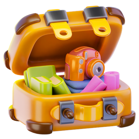 여행 가방  3D Icon