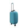3d suitcase symbol