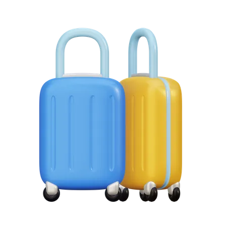 Suitcase  3D Illustration