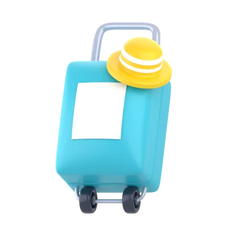 Suitcase 3 D Travel Vacation Icon Pack 3D Icon